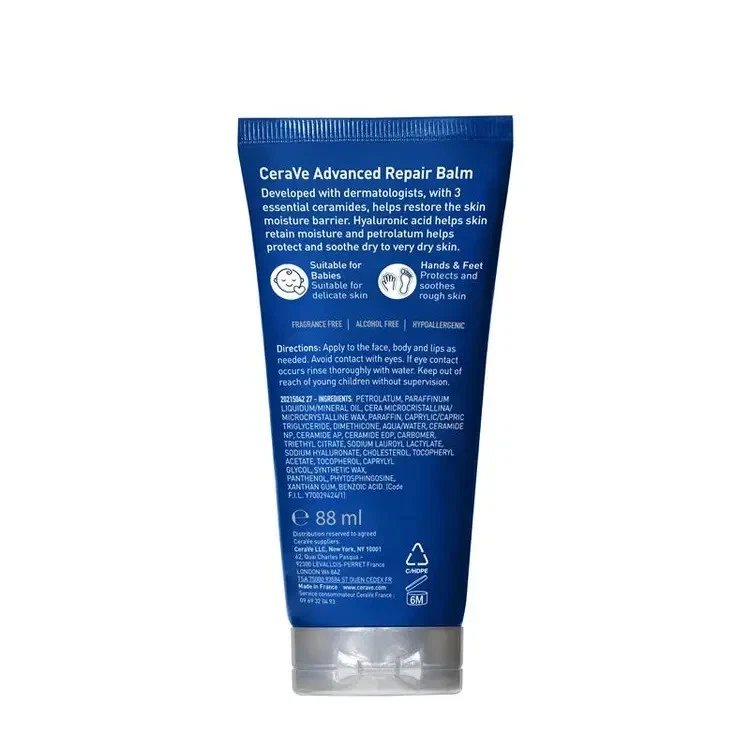 CeraVe Advanced Repair Bálsamo Crema Multiusos Sin Fragancia No Grasa 88 ml Foto 2 de 2