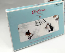 Cath Kidston London SPOOKY DOGS Pillowcases Pair 21x28 100% Cotton NEW white NWT