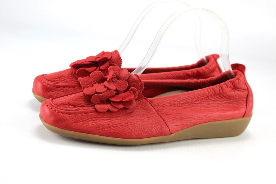 Vitaform Gr.39 Damen Komfort Ballerinas Slipper Loafers Leder Rot  WIE NEU P 125 - Bild 2 von 4
