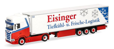 HERPA - EISINGER 3-Axle Refrigerated Trailer Truck - Scania CS20 HD...