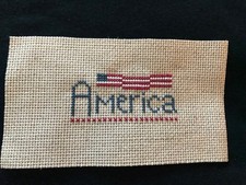 Completed, Finished Counted Cross Stitch, America