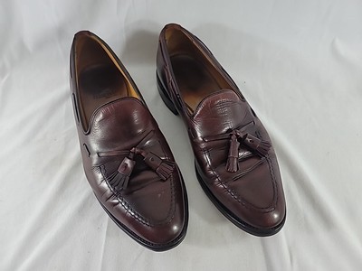 Allen Edmonds Grayson Mens Sz 9.5 EEE - Burgundy Tassel - FREE SHIPPING