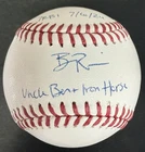 Ben Rice Yankees Signed MLB Baseball Uncle Ben Iron Horse 7 RBI Auto Steiner COA