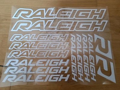 Raleigh Aufkleberset (No.139) 14 tlg weiß MTB Decal