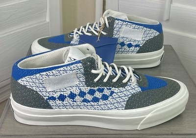 Vans Half Cab 33 Engineered Knit Jacquard Blue/Gray Shoes, Men 8.5/Women 10, NWT