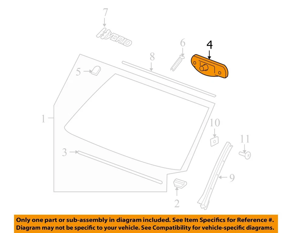 Espejo retrovisor interior Cadillac Escalade 2009 PVAZV fabricante original Foto 3 de 4
