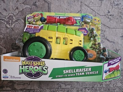 TMNT Half Shell Heroes SHELLRAISER w/ Leonardo Figure Ninja Turtles ...