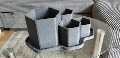 Hexagon Multi-Planter Plant Pot Honeycomb Planter w/ Glow in the Dark Option