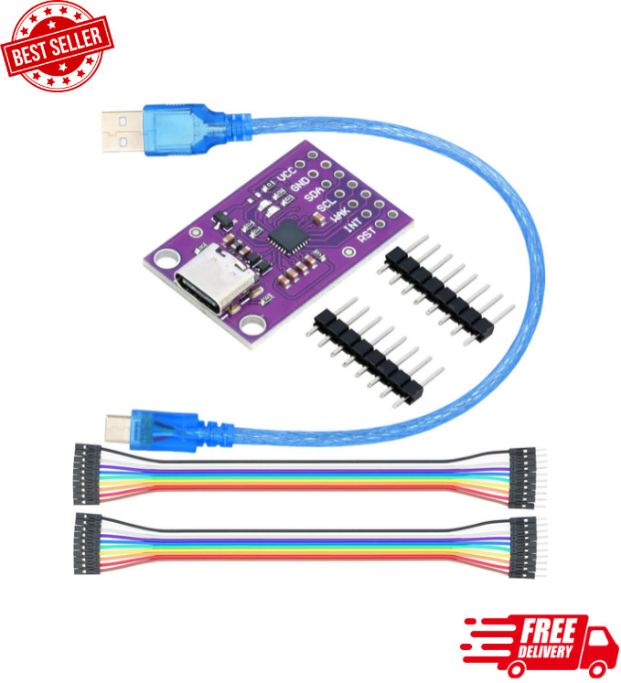 CP2112 Debug Board Tyce-C USB to SMBus I2C Communication Module with Wires