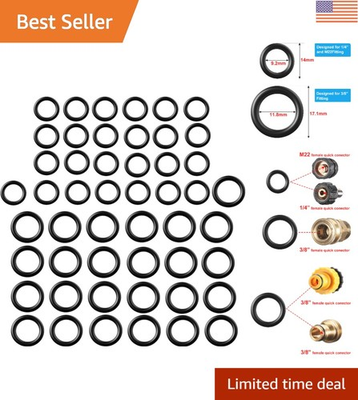 #ad Versatile 50 PCS Rubber O Rings for Pressure Washers and Plumbing Repair Needs $9.99