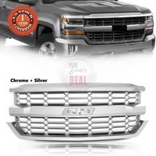 84134045 Front Upper Bumper Grille Chrome For 2016-2018 Chevrolet Silverado 1500