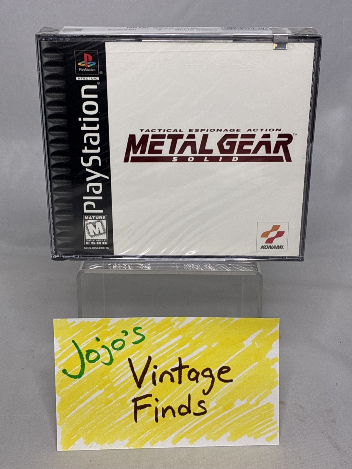 BRAND NEW Metal Gear Solid Tactical Espionage PlayStation PS1 Video Game Sealed