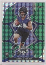 2022 Panini Mosaic Rookies Green Mosaic Prizm Charlie Kolar #363 1e9z