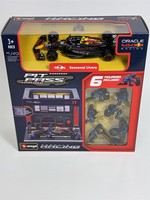 Sergio Perez #11 Red Bull Pit Pass Diorama Mit RB20 1:43 Bburago 38453P