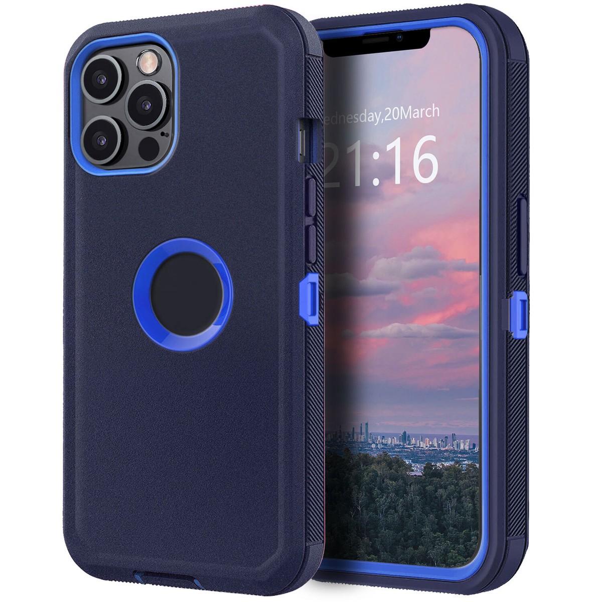 Per IPhone 14 15 16 Custodia Ibrida 360 Trasparente Antiurto Per IPhone 11-16 Pro Max - Protezione Completa, 9 Mesi Garanzia Custodia 360 Trasparente - Foto 2