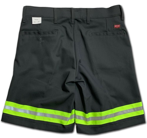 Red Kap Hi Vis Reflective Work Shorts Enhanced Vis Men's Industrial Uniform - Picture 8 of 32