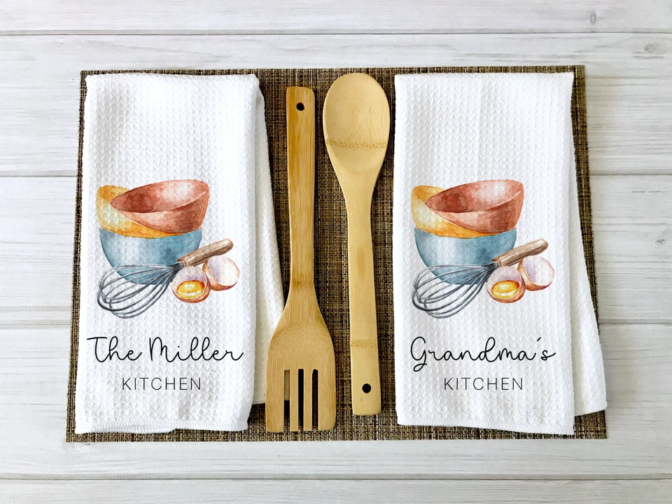 Personalized Kitchen Towel | Custom Tea Towel | Dish Towel Gift | Dishcloth - Image 2 of 4