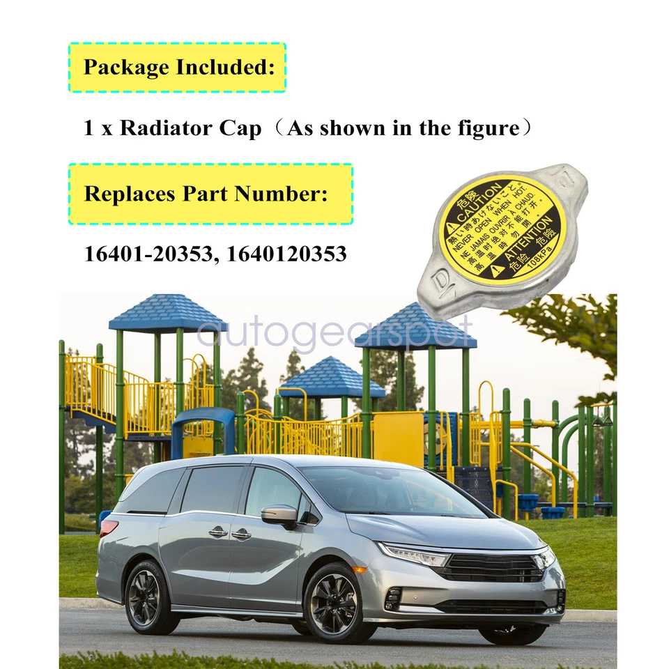 16401-20353 Radiator Cap 108KPa For Toyota Camry Corolla Matrix Tundra Lexus - Image 2 of 4