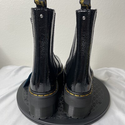 Dr. Martens 2976 Max Platform Chelsea Boots BLACK BUTTERO LEATHER