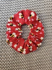 Handmade Hair Scrunchie Bee with Hearts theme