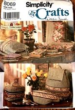 Vintage 1999 Simplicity Pattern #8069 Bags Covers