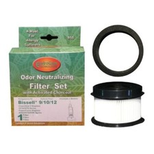 (1 Sets) Bissell Bagless Upright Vacuum Cleaner Style 9/10/12 Hepa Pleated Mi...