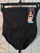 Maidenform Shapewear High Waist Briefs Underwear SZ M FL1854 BLACK NWT