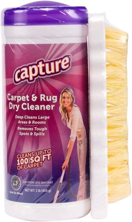 Capture Carpet & Rug Dry Cleaner w/Brush