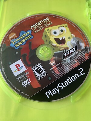 SpongeBob Creature from the Krusty Krab (PlayStation 2 PS2) Disc Only