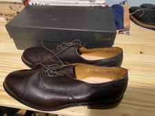 Allen Edmonds Brookwood Men Size 11.5 D Leather Cap Toe Oxford Dress Shoes