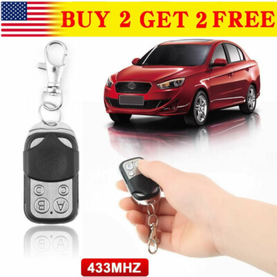 Universal Electric 433mhz Garage Door Cloning Remote Control Gate Opener Key Fob