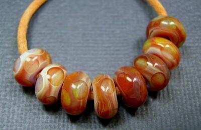 5FISH ~ Handmade Lampwork Boro Spacer Beads ~ Ambience (8)