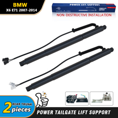 2x Rear Left + Right Tailgate Power Lift Support For 2007 - 2014 BMW X6 E71 E72