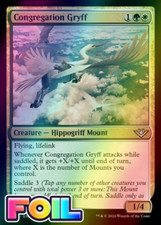 x1 Congregation Gryff OTJ MTG 200 FOIL UNCOMMON M/NM 1x