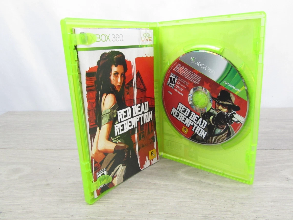 XBOX 360 : RED DEAD REDEMPTION !! PLATINUM HITS Complete w/Manual AND MAP