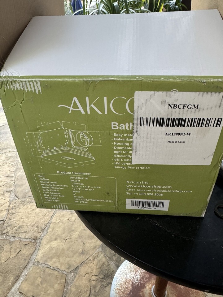 Akicon Bathroom Exhaust Fan With LED Lights eBay