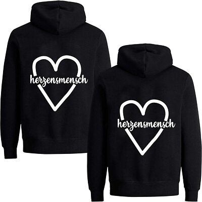 Couples Shop Best Friends Womens Hoodie Heart Person Pullover Girlfriend Saying