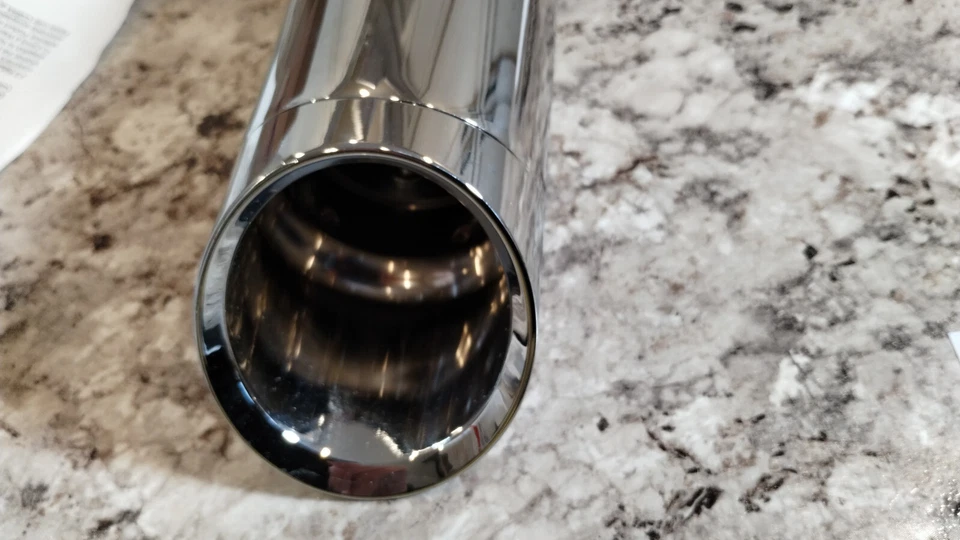 TOTALMENTE NUEVO Cobra "Ride Loud" Tubo de escape único Cromo 6003R y Pegatina COBRA Foto 4 de 4