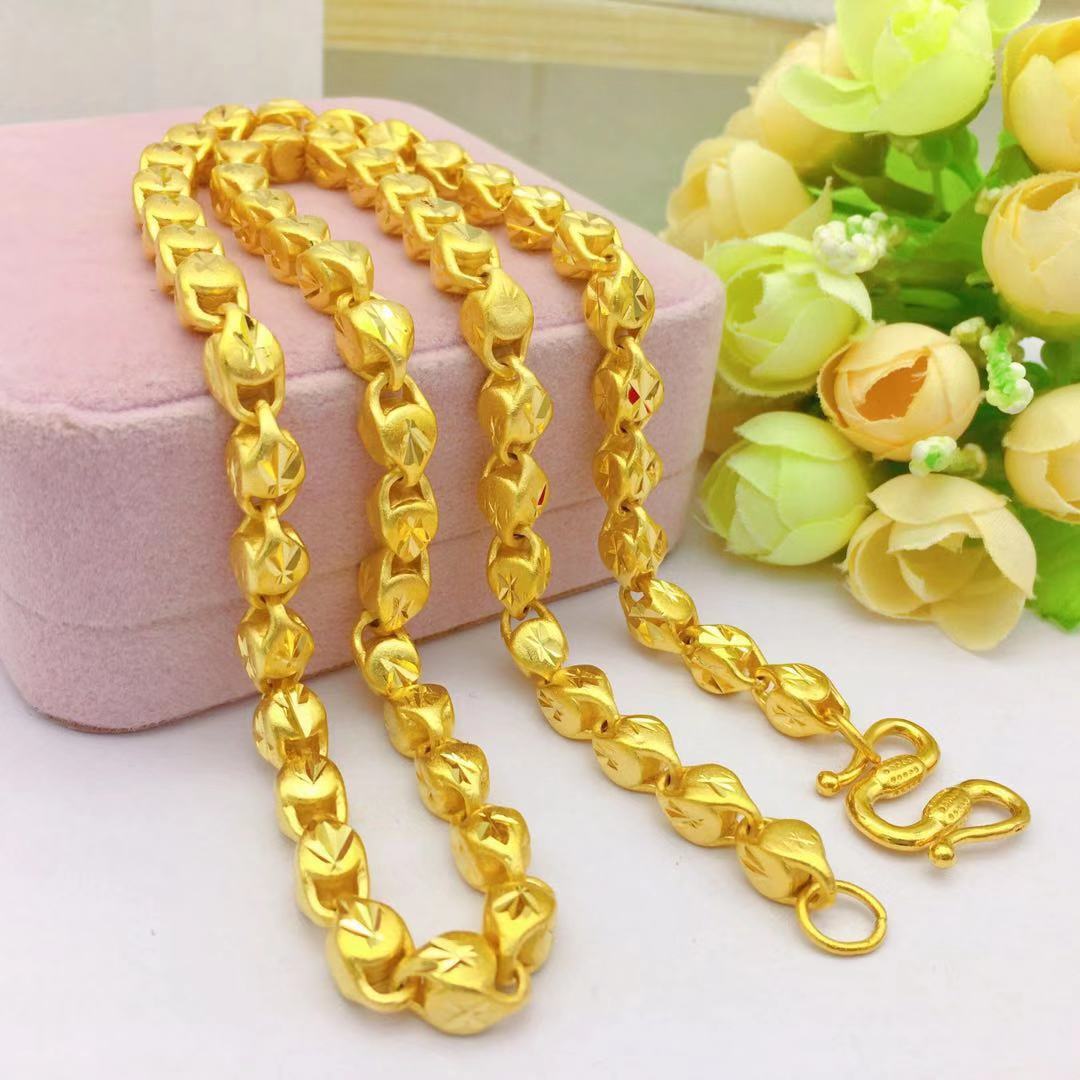 Men 24K Yellow Gold Plated 6mm 24