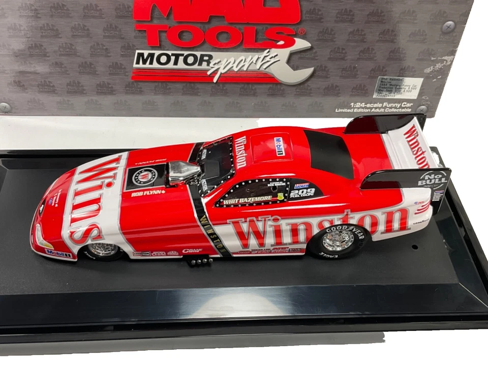 1998 MAC Tools / Action Whit Bazemore, Winston, Mustang Funny Car, 1:24, w/ Case - Image 3 of 4