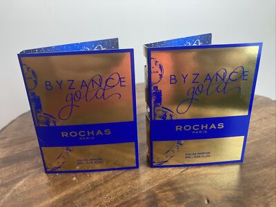 2X Rochas Byzance GOLD Eau de PARFUM (2022) 0.06fl oz/2ml Sample Size Vial Spray