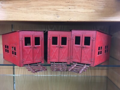 Buddy L # 80 Three Stall Roundhouse - Rare Red Color - Made from 1929 to 1932!