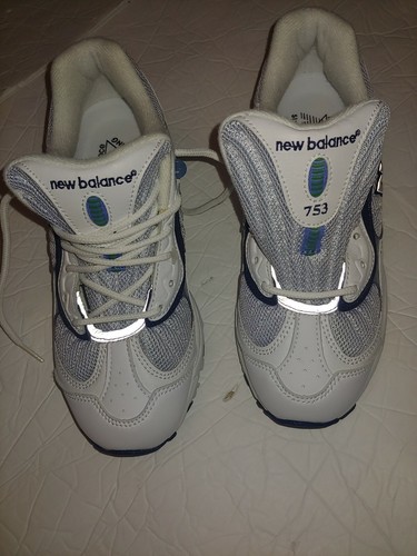 NEW BALANCE 753 womens lace up white leather/fabric athletic shoes size  6.5D | eBay