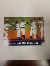 2021 Topps Opening Day #OD-13 Los Angeles Dodgers Insert Card (PWE)(02)