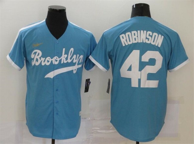 jackie robinson jersey light blue