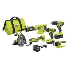 Ryobi P1819 18V ONE Cordless 6-Tool Combo Kit P1819