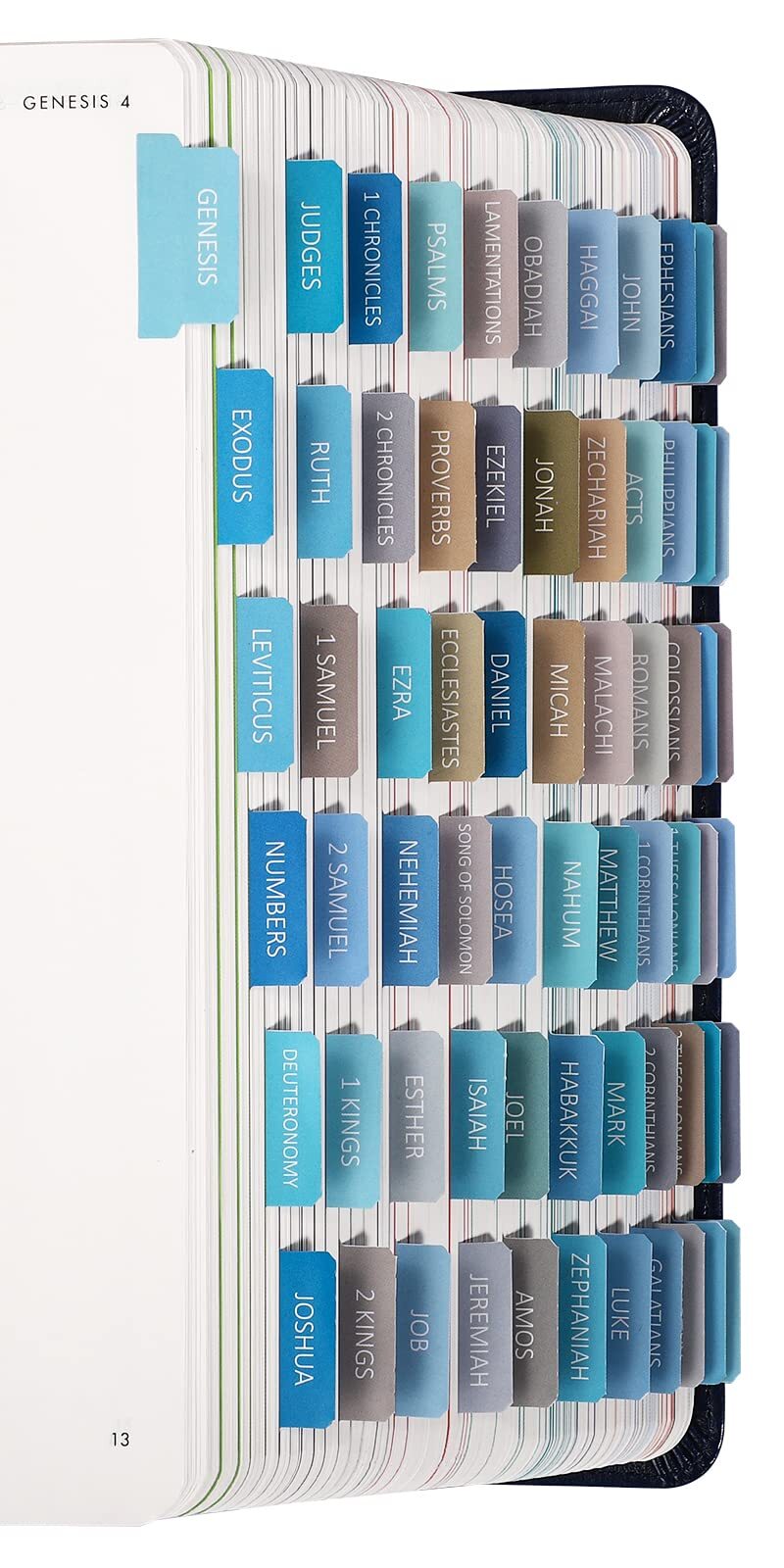 Laminated Large Print Bible Tabs for Men and Women - Easy to Read Bible Journaling Accessories-image