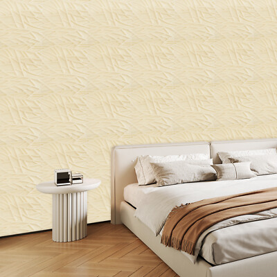Decor Wall Panles for Living Room Bedroom Beige 3D Wall Panels for Interior Wall