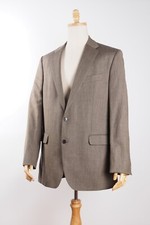 Balmain Paris Men's Wool Linen Khaki Twill Sport Coat Blazer Jacket 46 56 M3