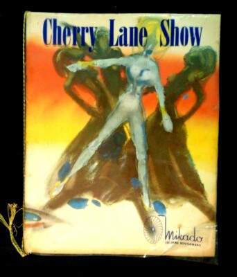 Vintage CHERRY LANE SHOW Mikado Theatre PROGRAM Beautiful Women Dance art Tokyo